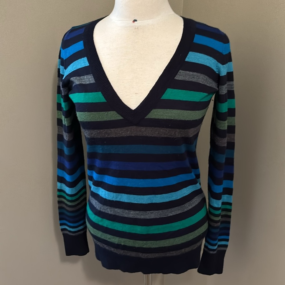 The Limited Long Sleeve Stripped Sweater Size Medium